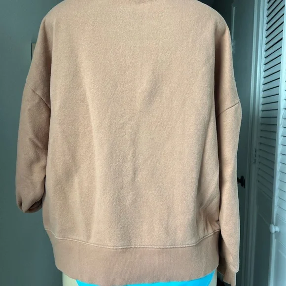 PINK Victoria's Secret Half-Zip Cowl Neck Sweater in Beige - Picture 4 of 10